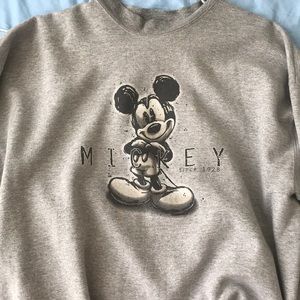 Vintage oversized DISNEY grey crewneck